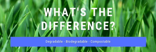 What's the difference? Degradable - Biodegradable - Compostable