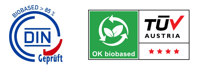 Biobased plastics logos