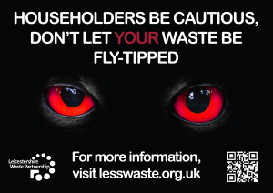 Householders be cautious, dont let your waste be fly-tipped