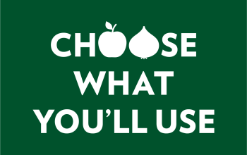 Choose What You'll Use logo for Food Waste Action Week
